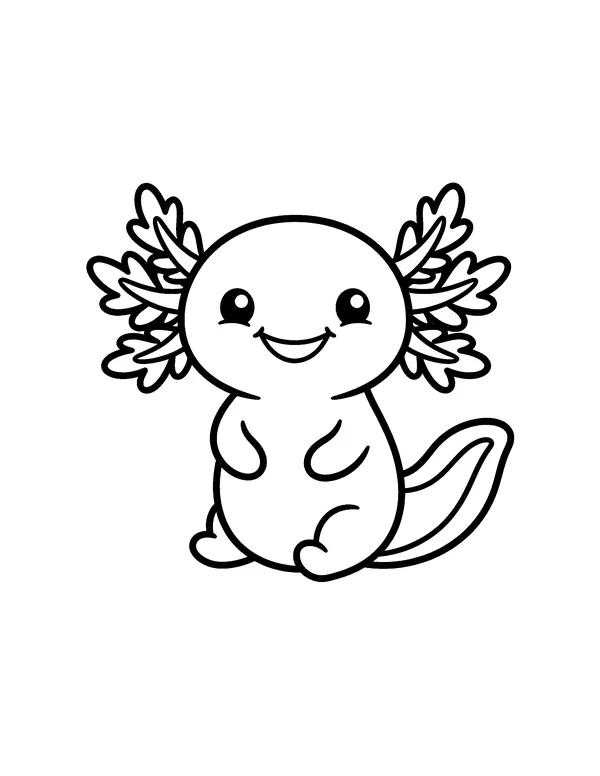 Axolotl coloring pages