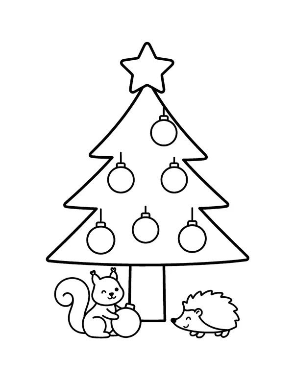Christmas Tree coloring pages