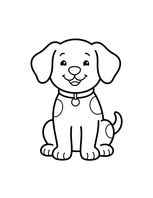 Puppy coloring pages
